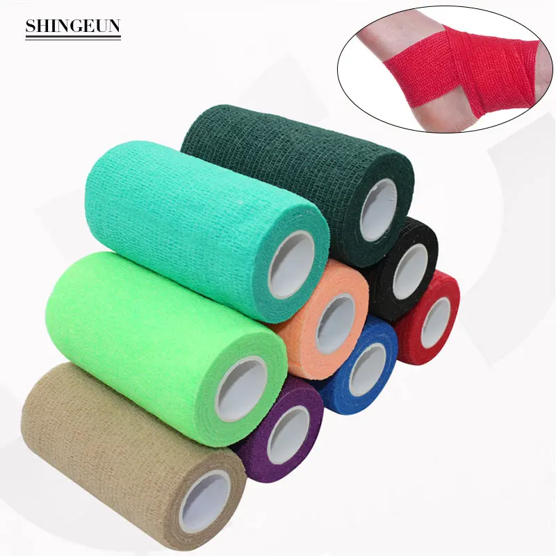 Многоцветная самоклеящаяся газовая рулонная лента для оказания первой