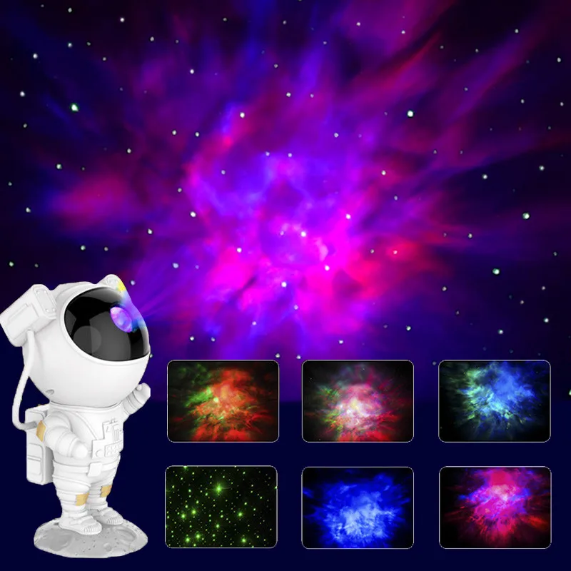 

LED Star Galaxy Projector Nebula Children Night Light Room Decor Astronaut Starry Sky Porjectors Christmas Decoration Table Lamp