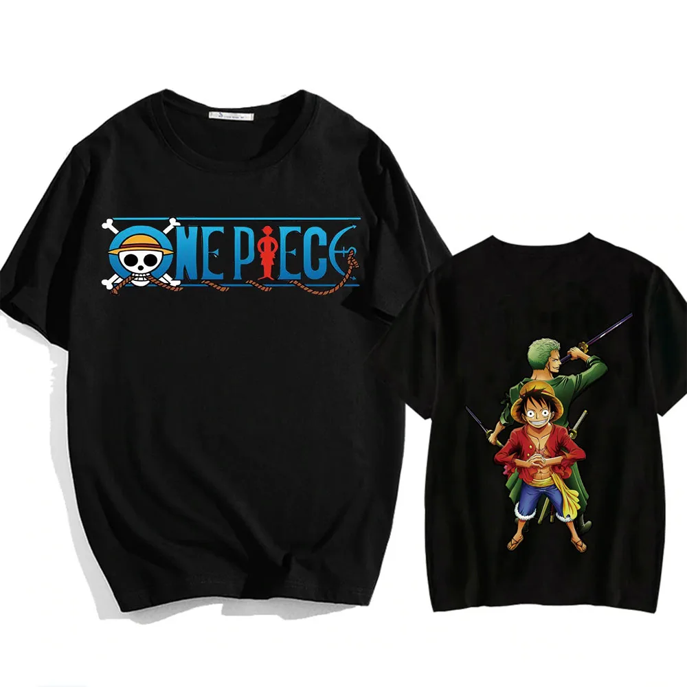 

2021 Аниме One Piece Harajuku Летняя мужская футболка с коротким рукавом