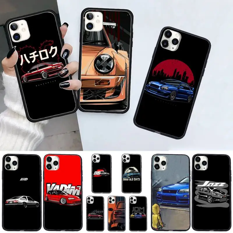 

Japan JDM Car AE86 Phone Case For iphone 12 11 13 7 8 6 s plus x xs xr pro max mini shell