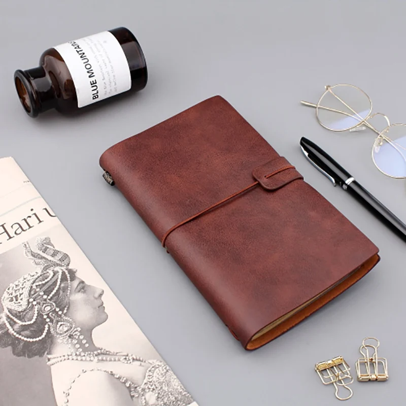 A6 высокое качество твердый переплет пустой Ретро стиль записная книжка из