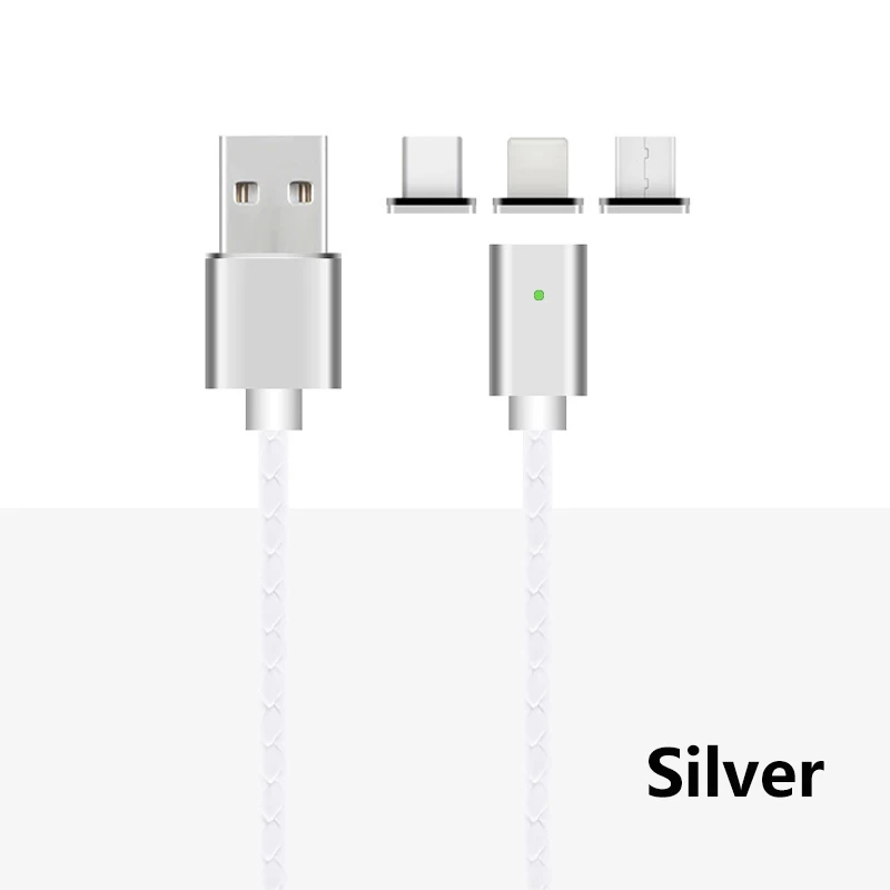 Магнитный кабель Micro usb type C, адаптер для быстрой зарядки, светодиодный, для телефона, Microusb type-C, магнитное зарядное устройство usb c для iphone, samsung, xiaomi