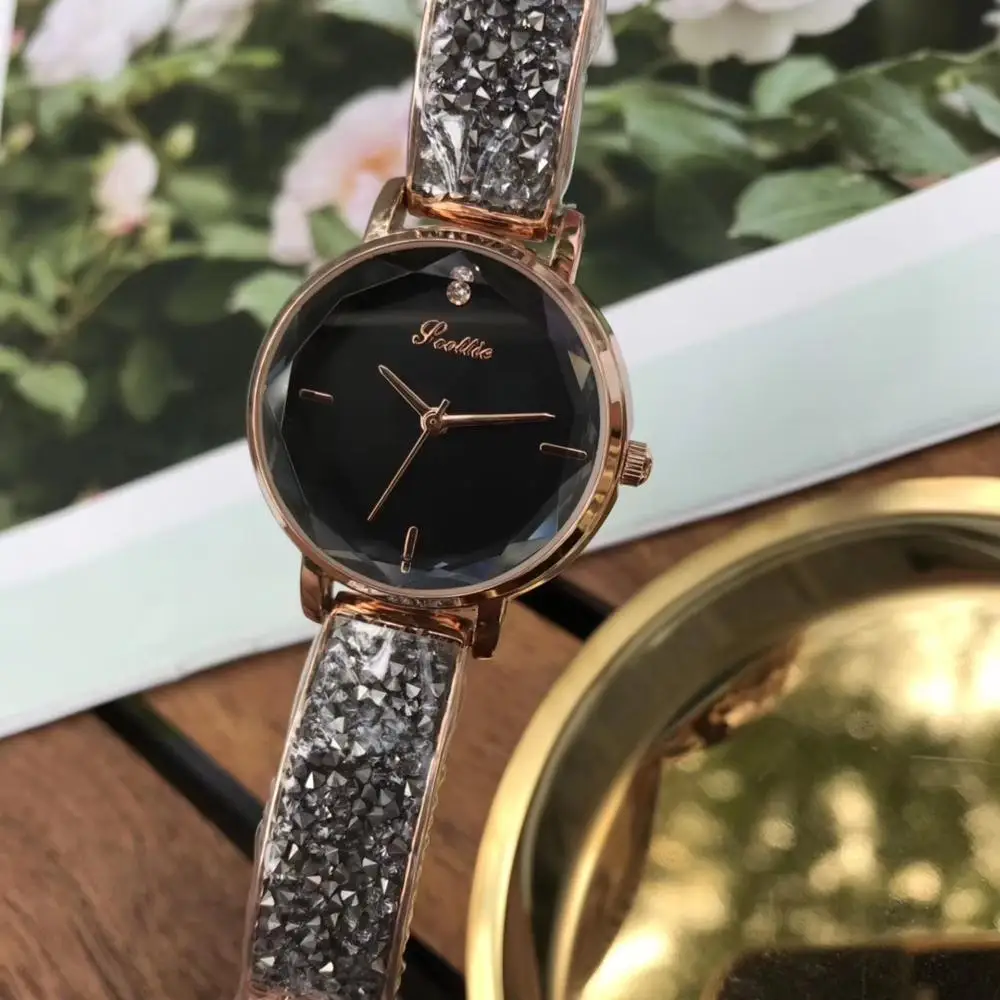 Модные брендовые аналоговые кварцевые часы для женщин с круглым циферблатом