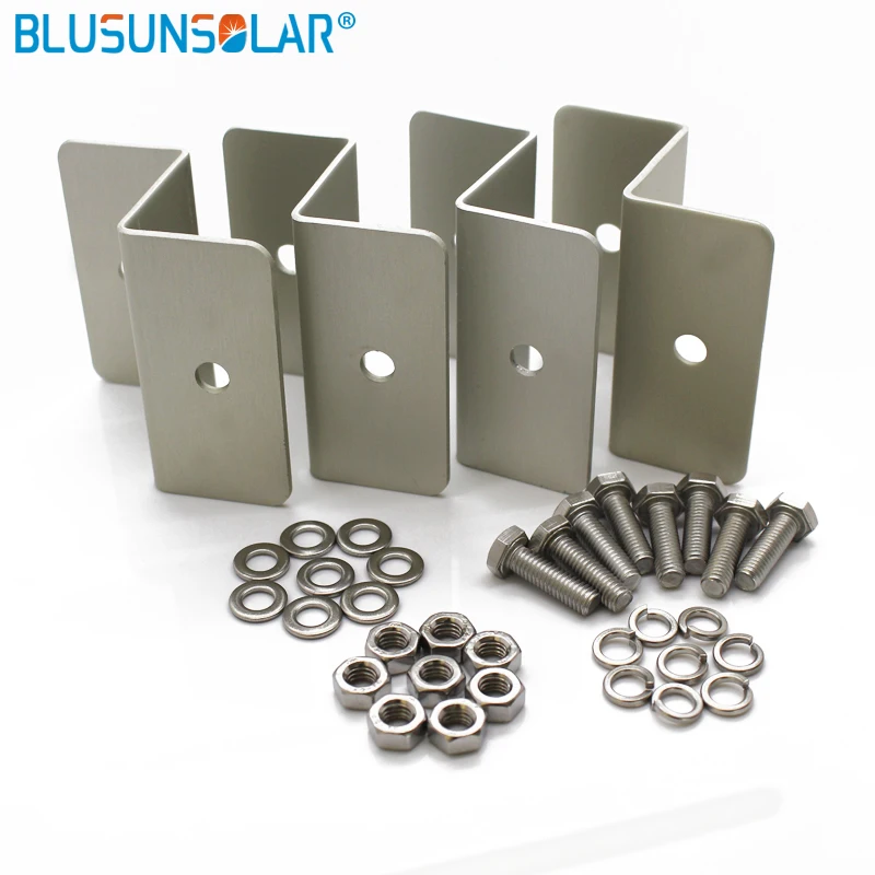 50 компл./лот Горячая продажа Z тип солнечный кронштейн 100% алюминиевая панель