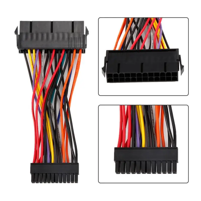 

1 PCS 24Pin Female To Mini 24P Male Internal Power Adapter Converter Cable Wire For DELL 780 980 760 960 PC Match Common ATX PSU
