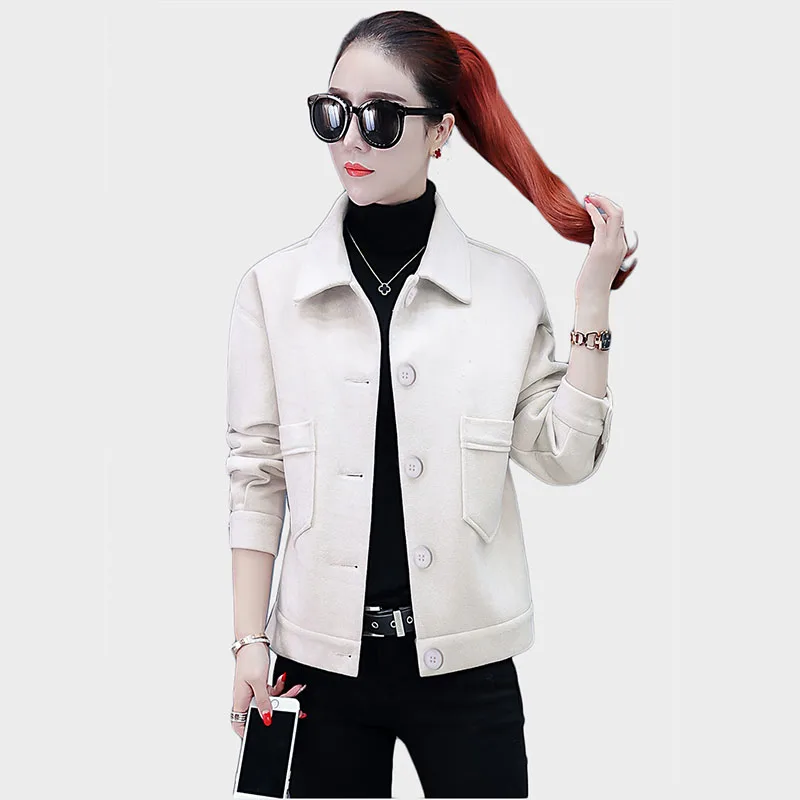 

Top selling product in 2020 Classic coat Women short jacket large size Outwear Autumn Elegant women Leisure coats high quality