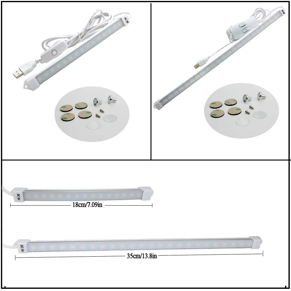 5V Modern Table Lamp with Usb Port 3W/5W Dimmable LED Reading Book Light Super Bright Bar for Kitchen Office Study | Лампы и освещение