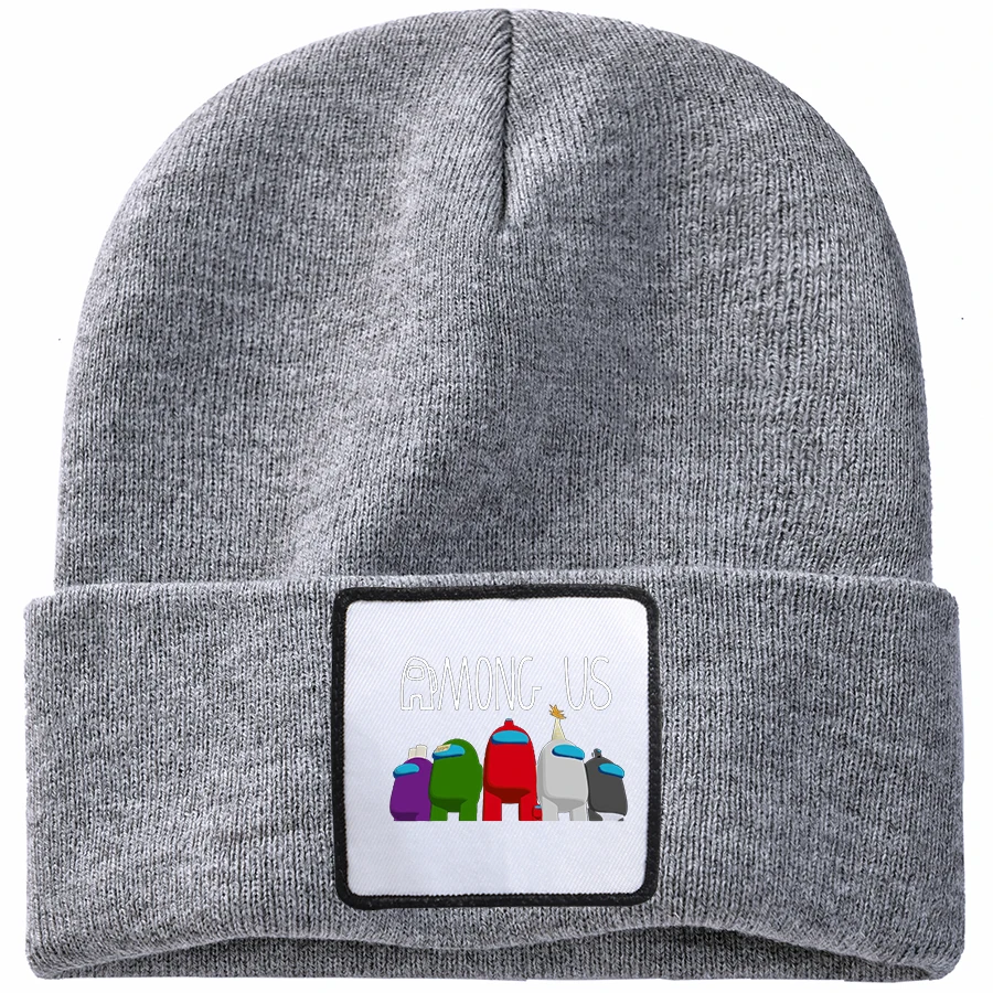 

Game New Game All Characters Crewmate Impostor Slouchy Bonnet Skateboard Knitted Hat Skull Cap Ribbed Cuffed Short Melon Caps
