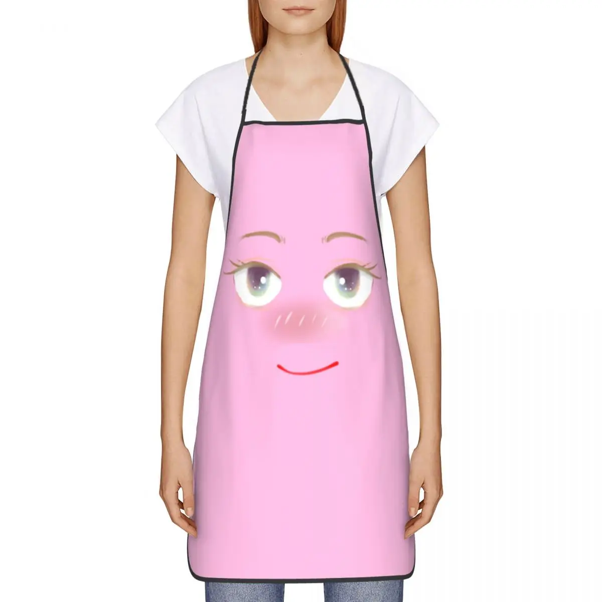 

Маслостойкий венок для кухни с мультяшными изображениями, милые аниме Кухонные фартуки, аксессуары для выпечки для женщин 72*52 см