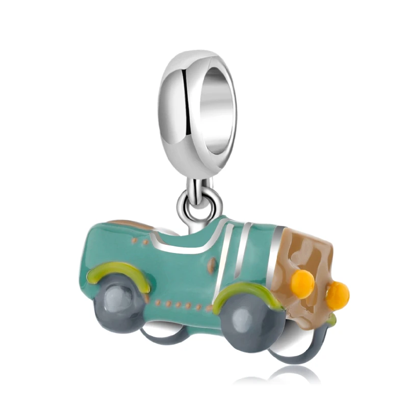 

Mikiwuu Original Design Charms 925 Sterling Silver Enamel Pendant Trailer Beads Fit European Charms Bracelet Fine Jewelry Making