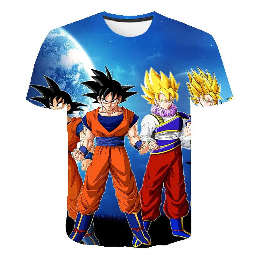 Футболка для мальчиков с 3D-принтом Драконий жемчуг брендовая детская футболка