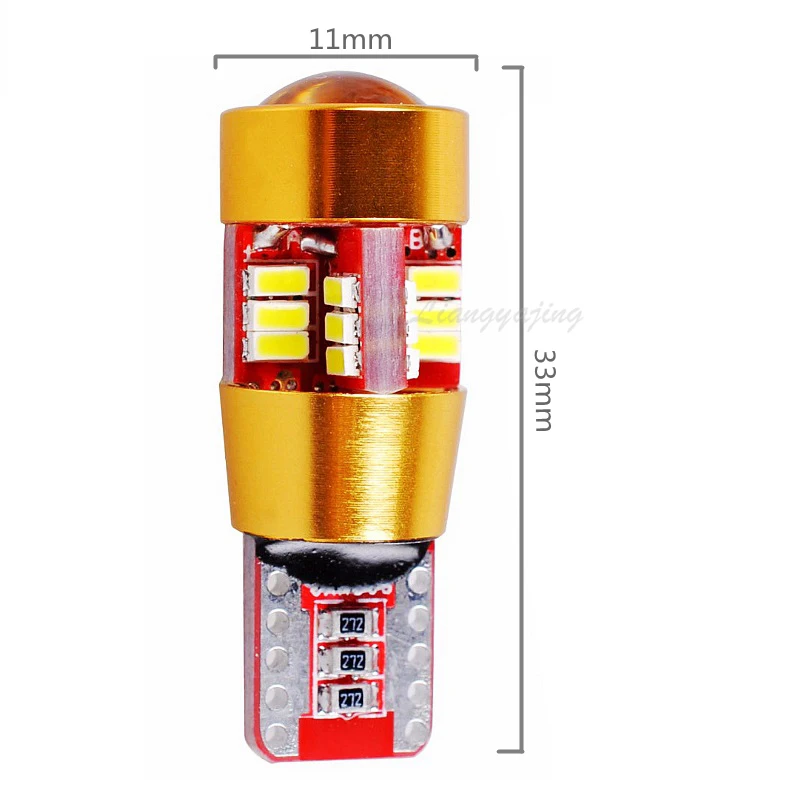 6 шт. T10 W5W Canbus 27SMD парковочные огни сигнальная лампа поворота светодиодный свет