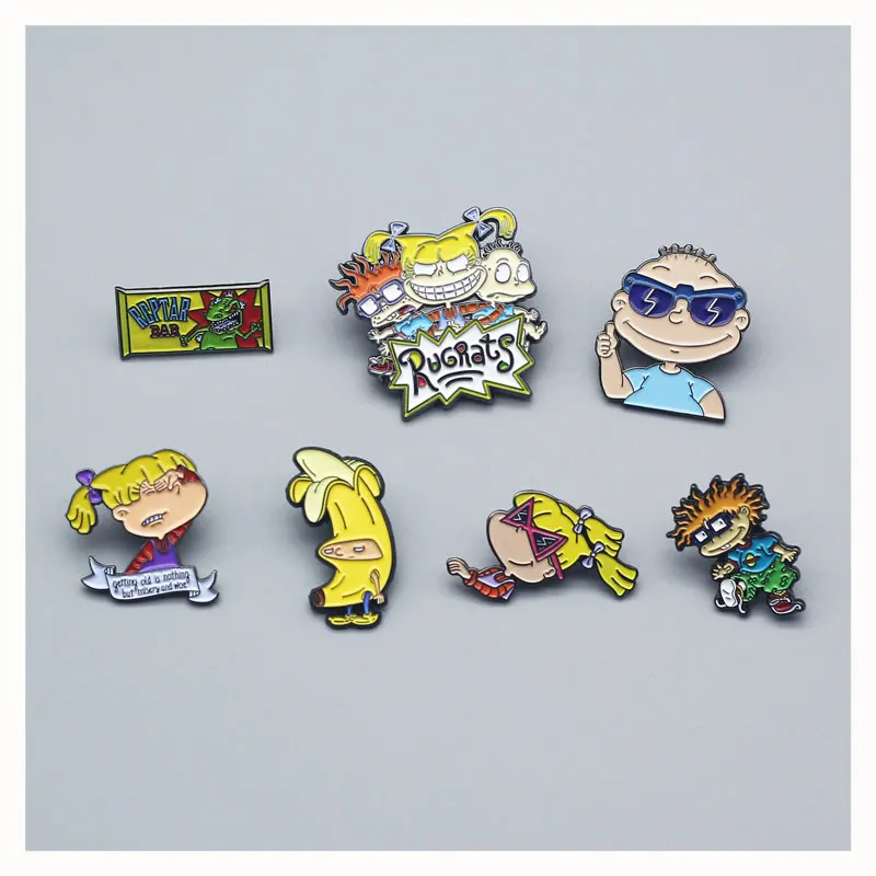 

Cute Dinosaur Metal Enamel Brooch Originality Lapel Badge Denim Jacket Backpack Pin Decoration Children's Fashion Jewelry Gifts