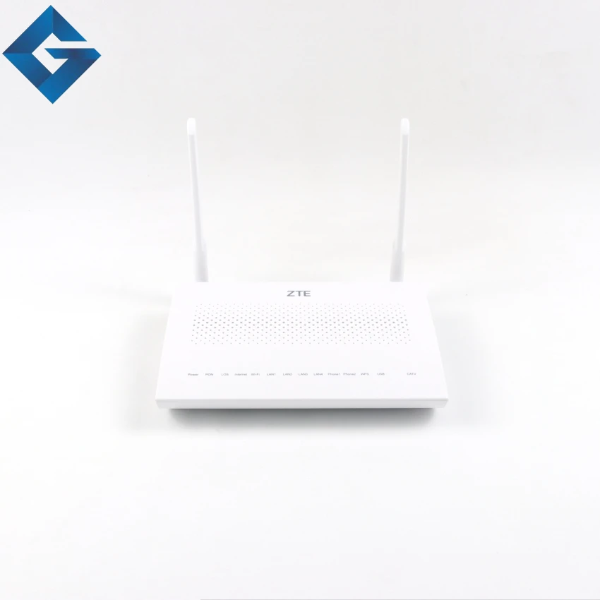 ZTE ZXHN F668 GPON ONT is 1GE + 3FE CATV 2 голосовых порта WIFI двойная антенна английская