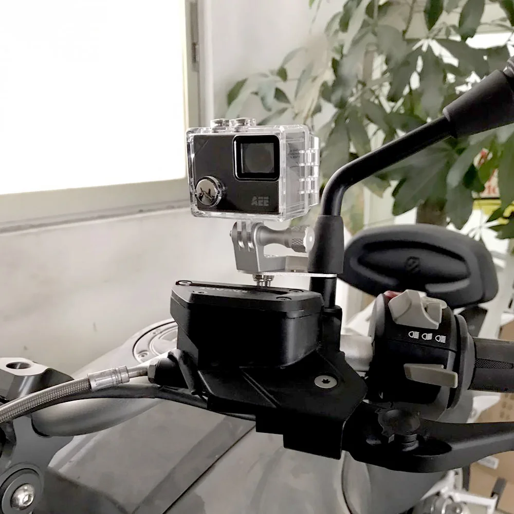 

Digital Video recorder/Camera/VCR /Gopro Mount Bracket Cam Rack Indicator on mirror for BMW/YAMAHA/KAWASAKI/SUZUKI/DUCATI/KTM/