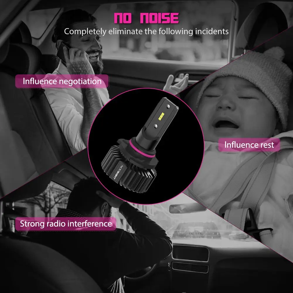 NOVSIGHT мини автомобиль H4 светодиодный H7 лампы для передних фар H1 H8 H11 светильник 12v