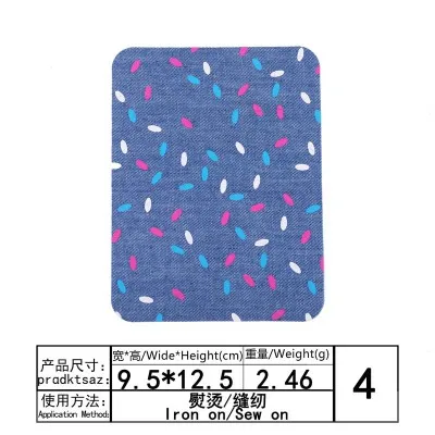 1pc Elbow Patches Clothes DIY Jeans Iron On Denim Patch Repair Pants Knee Apparel Fabric Sewing Accessory for man Jeans Parches - Цвет: K