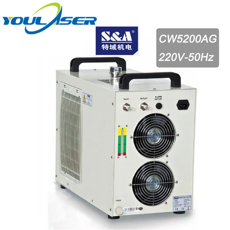 Промышленный Лазерный водяной охладитель CW5200DG для 150 Вт Co2 лазерной трубы