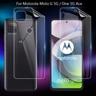 Для Motorola Moto G 5G один 5G Ace прозрачный TPUматовый Анти-отпечатков пальцев гидрогель полное покрытие мягкий Экран из закаленного стекла (не стекло)