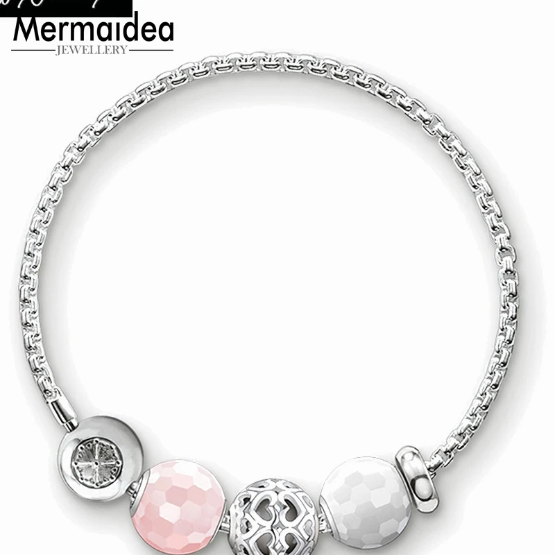 Браслет цепочка с классическим бисером европейский стиль карма подарок для