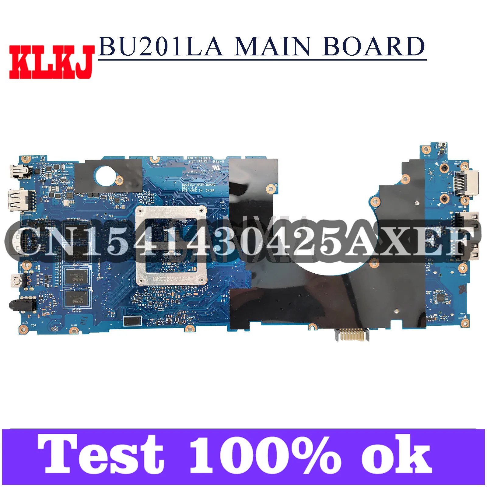 

KLKJ BU201LA Laptop Motherboard For ASUS BU201LA BU201L Original Mainboard 4GB-RAM I5-4200U
