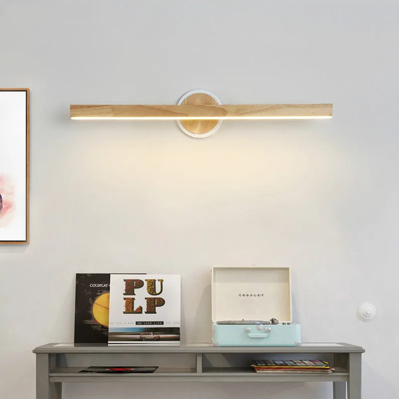 

Nordic bathroom mirror headlight simple modern Bathroom fog lights makeup table mirror lamp log toilet led wall lamp LB41605
