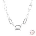 Женское ожерелье из серебра 925 пробы с кулоном на цепочке