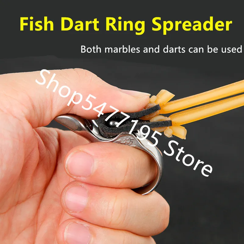 Stainless Steel Shooting Finger Fishing Ring Protection Launcher Fish Dart Accessories New Arrow Tool | Спорт и развлечения