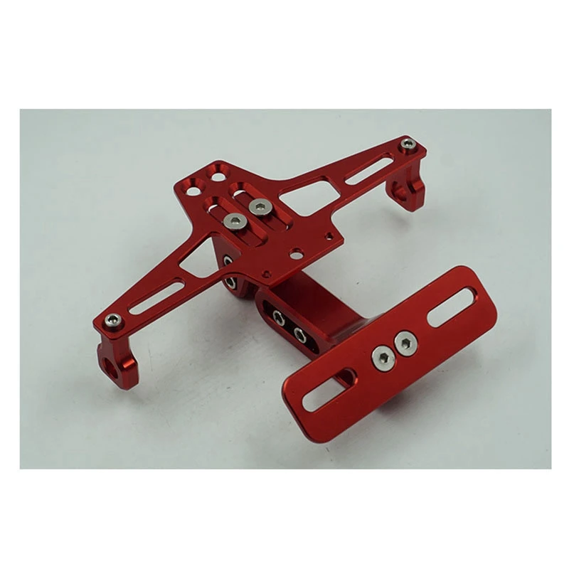 

Universal CNC Aluminum Motorcycle Rear License Plate Mount Holder with White LED Light