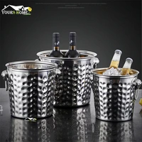 3l5l7l hammered moscow mule stainless steel ice bucket wine champagne wine chiller wine bottle cooler beer chiller ice barrel
