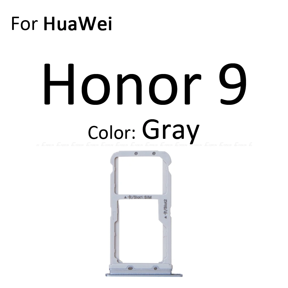 Сим-карты слот, разъем для лотка для устройства чтения sd-карт для Huawei Honor 9 Lite 9i Micro SD Держатель для карт с разъемом контейнер Запчасти для авто