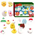 24 шт., Нетоксичная виниловая игрушка с календарём