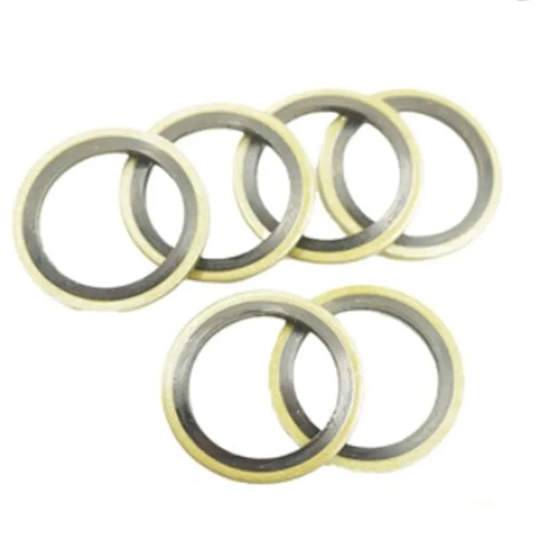M6 M8 M10 M12 m16 M20 to M30 Combined NBR Metal Washer High Pressure Hydraulic Pipe Seal Pad Rubber Metal Shim Seal Gasket