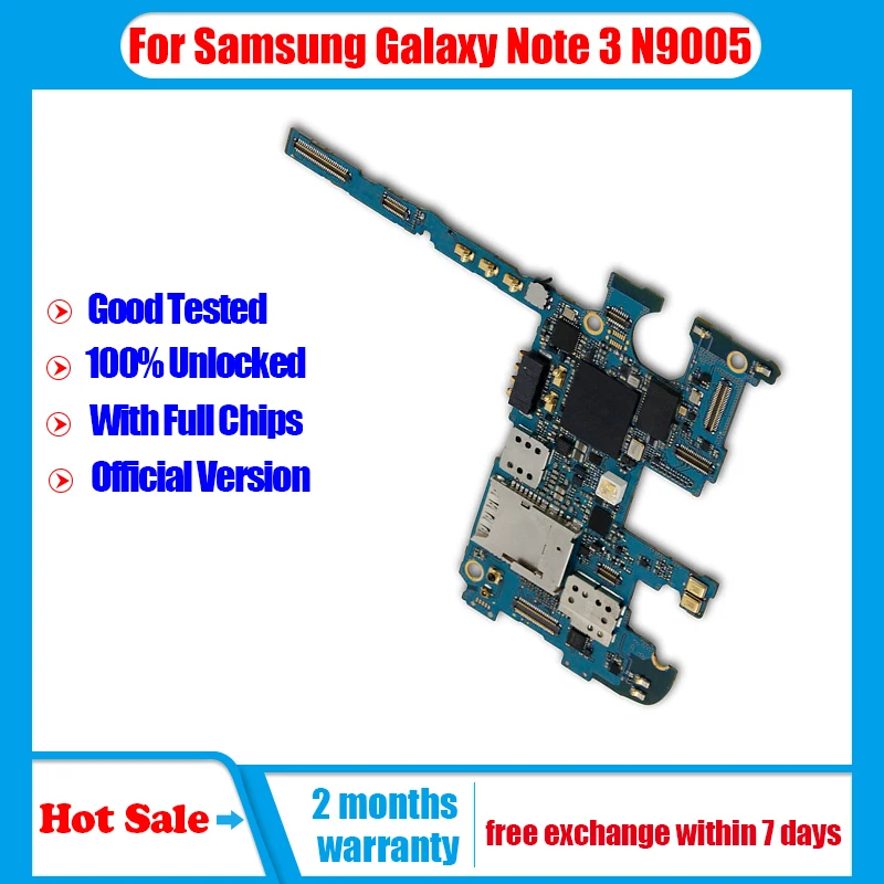 Материнская плата для Samsung Galaxy Note 3 N9005 полностью Рабочая 16 ГБ/32 ГБ с системой