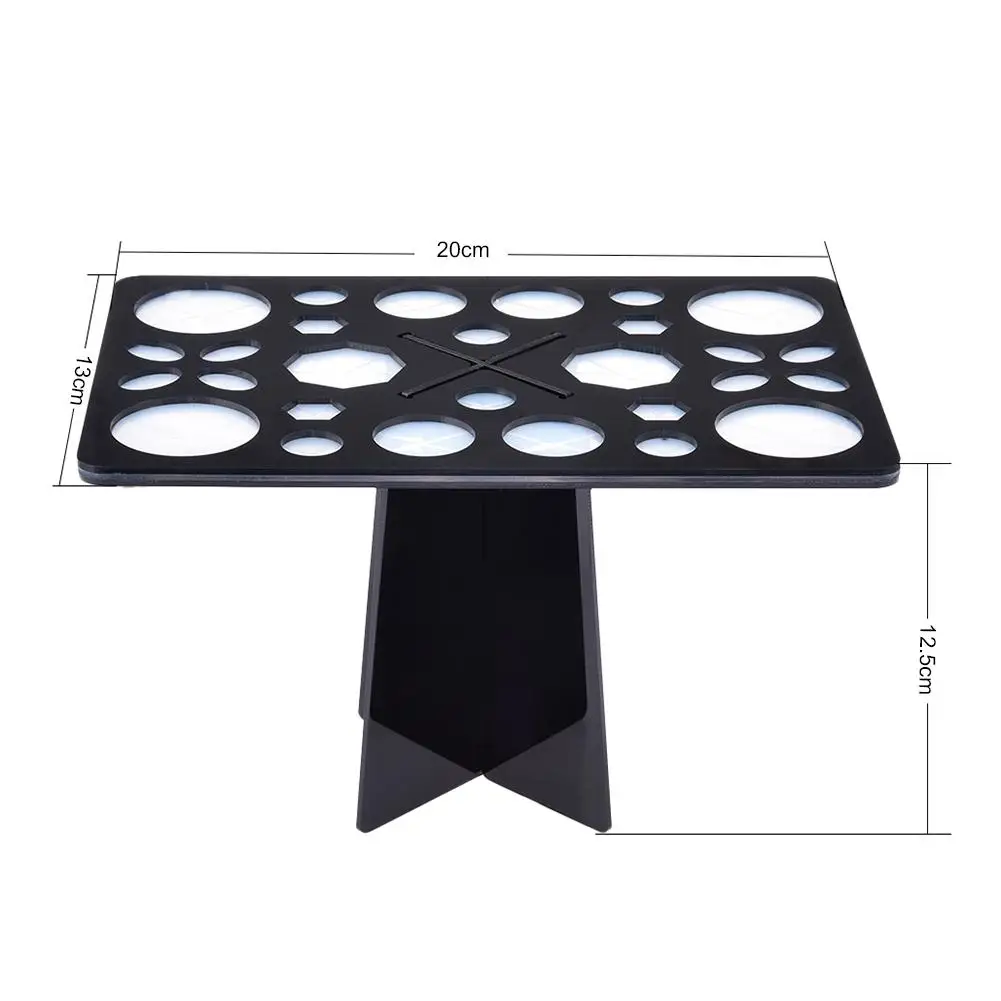 26/28 отверстие держатель для кистей макияжа сушилка воздуха Органайзер полка