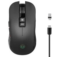 ergonomics 2 4g wireless mouse rechargeable gaming mouse 3600dpi 7 button mute mice for macbook laptop pc game mouse