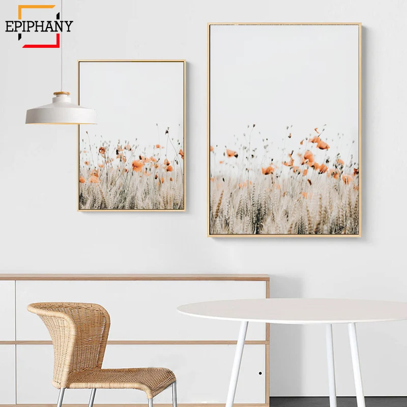 Рисунок мака ботанические настенные картины на холсте норидц природный пейзаж