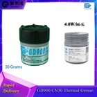 GD900 CN30 термопаста может упаковывать вес нетто 30 г 4,8 Втм-K высокопроизводительная серая нано-смазка для охлаждения процессора