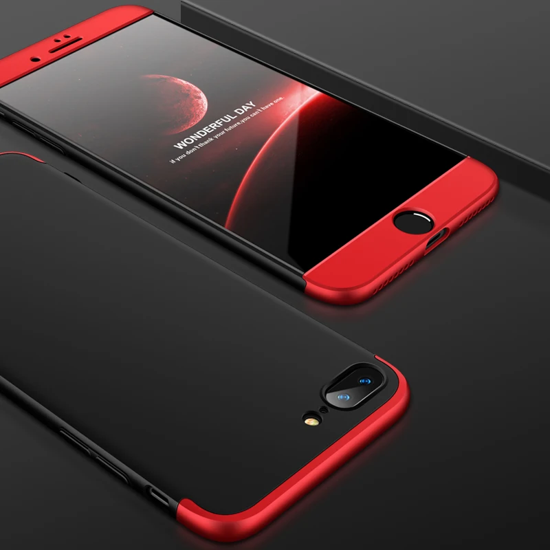 Жесткий чехол с полной защитой 360 градусов для Apple iPhone8 iPhone 7 Plus гибридная задняя