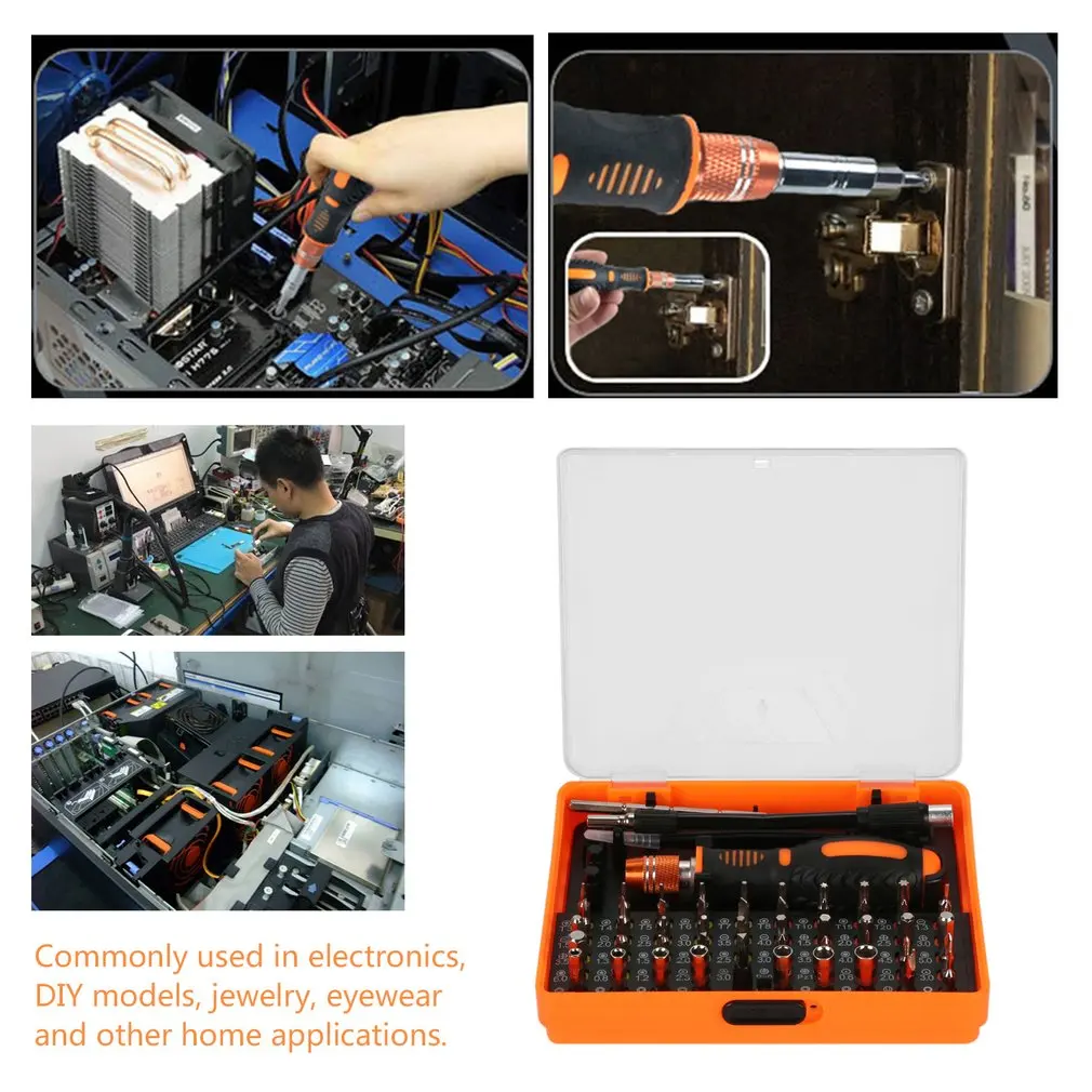 53 в 1 многоцелевой набор прецизионных магнитных отверток с шестигранным