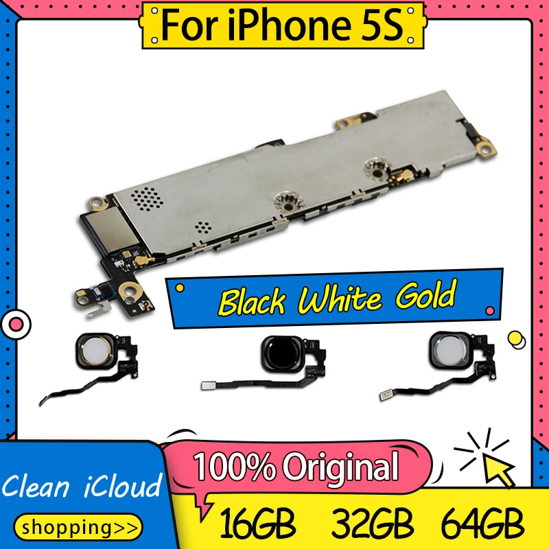 Полностью разблокированная материнская плата для iphone 100% оригинальная с Touch ID/без