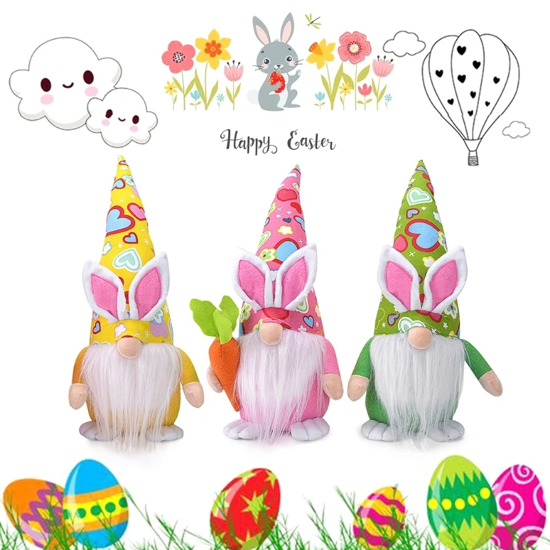 

Easter Bunny Gnome Decoration Easter Faceless Doll Easter Plush Dwarf Home Party Decorations Kids Toys