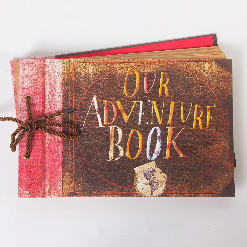 1 Piece DIY Photo Album Letter Printed Scrapbook For Family Pictures Handmade Picture Sticky Book Baby Recording Picture Album