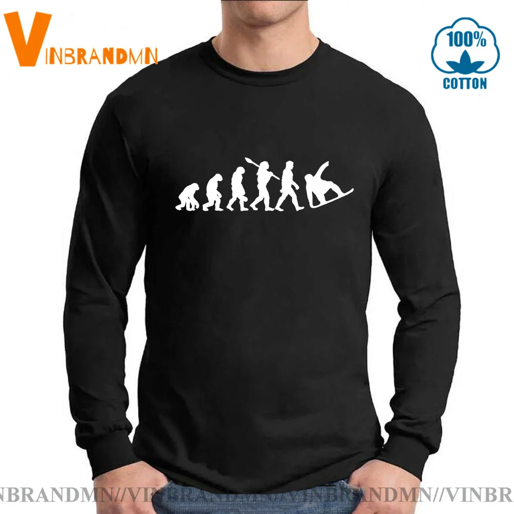 Er Sports Jump Freestyle Clothing Long Sleeves T Shirt Men Winter Boarding Tshirt Snowboarding Evolution T-shirt