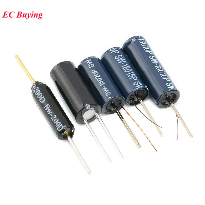 

10PCS SW-200D SW-520D SW-18010P SW-18015P SW-18020P 12V Highly Vibration Switch Ball Tilt Double Bead Angle Spring Sensor