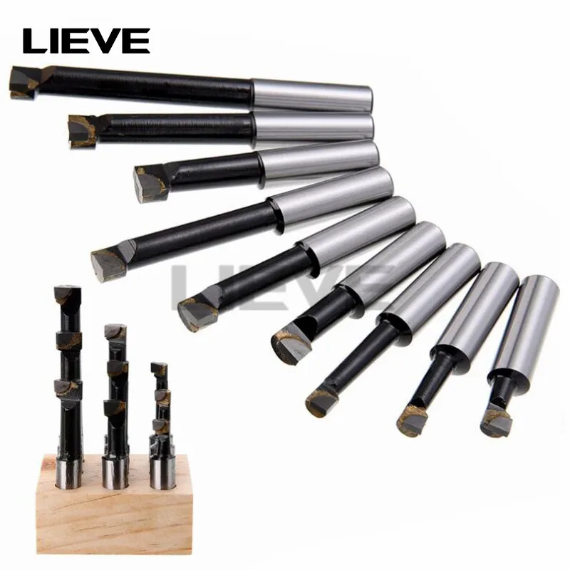 

12mm 9pcs/set, Carbide tipped boring bar set 12mm, use for F1-12 boring head head