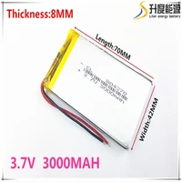 1pcslot 804270 3 7v 3000mah lithium polymer battery with protection board for pda tablet pcs digital products free shipping