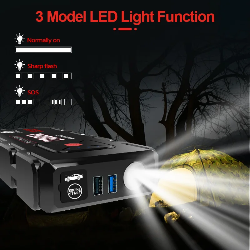 e ace 2000a car jump starter portable power bank 7l6 5l emergency car booster device phone charge starter power for suv vehicle free global shipping