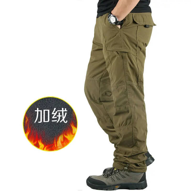 Брюки карго мужские тактические из хлопка на молнии|Брюки-карго| |