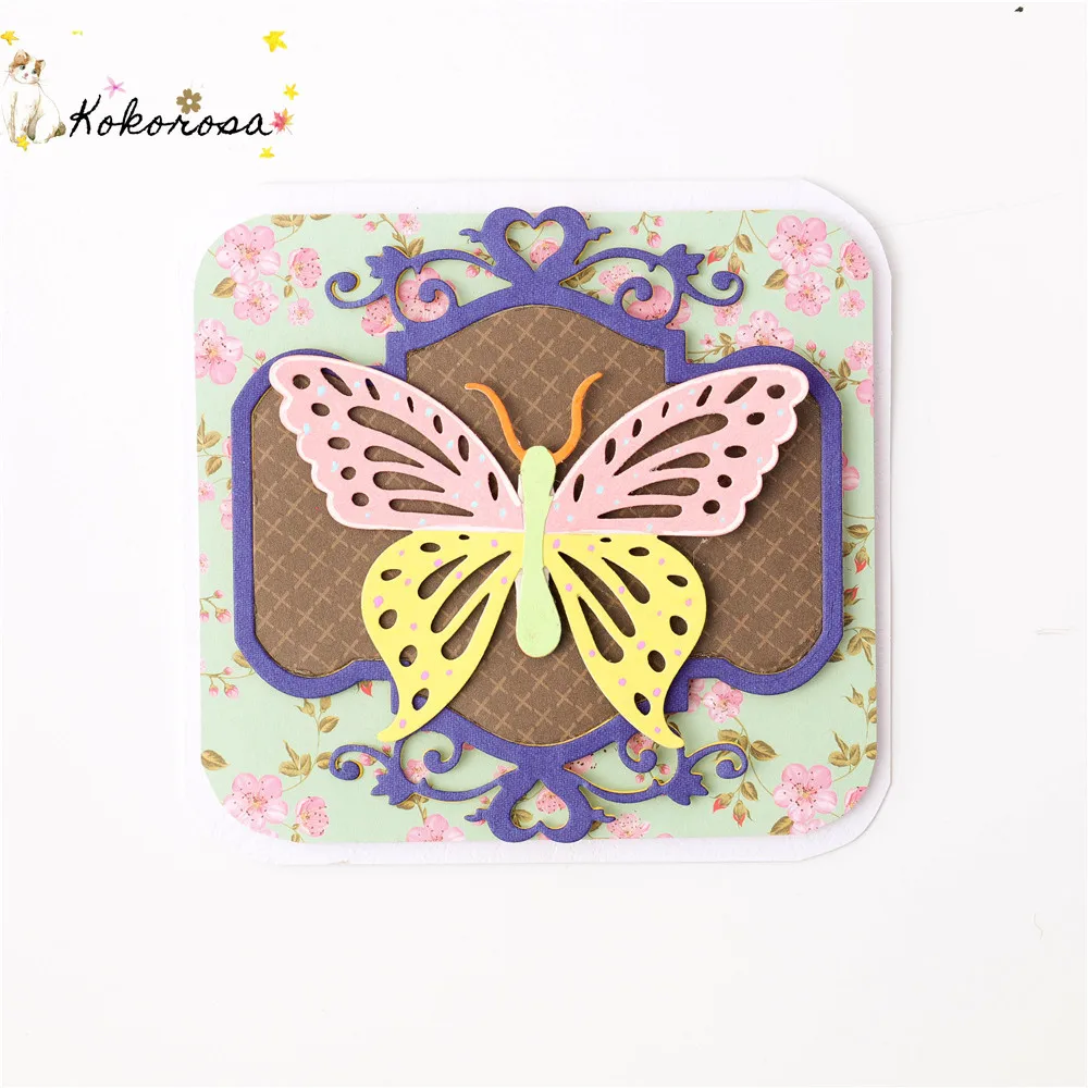 Кокороза бабочка штампы металла резки для DIY карт Скрапбукинг тиснение трафарет